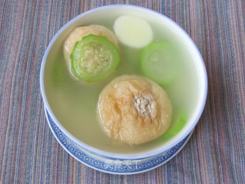 丝瓜油球汤的做法