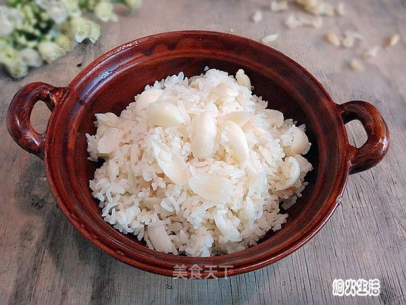 豆浆百合饭的做法