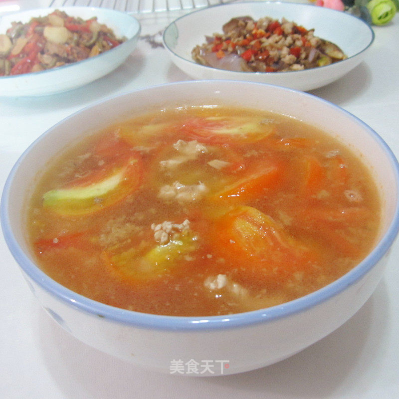 西红柿肉末汤的做法