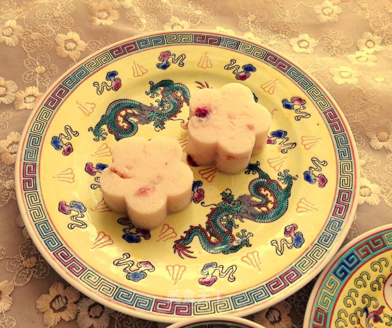 玫瑰藕粉奶糕的做法