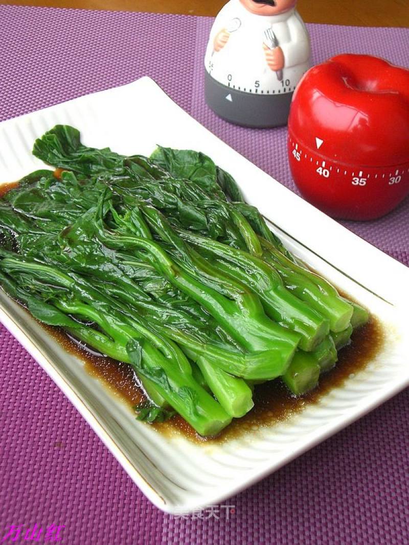 白灼菜心的做法
