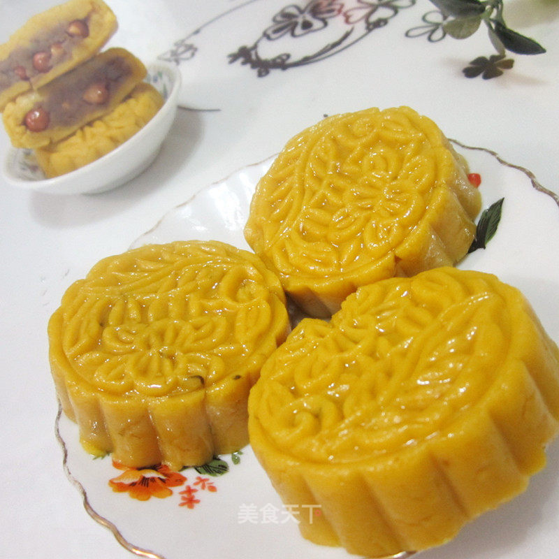 熟面花生馅月饼