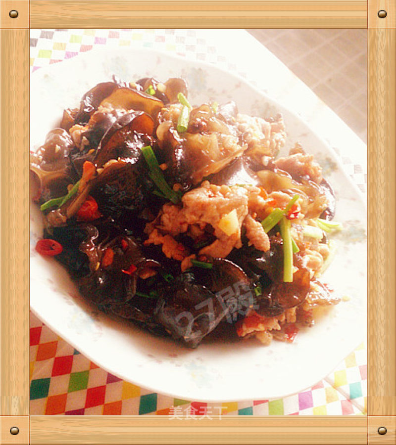 27的烹饪日记——鱼香木耳炒肉片的做法