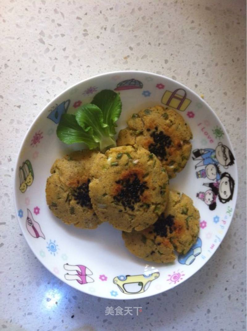 葱香杂粮芝麻小饼的做法