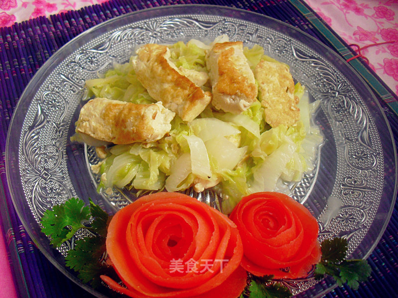 白菜炖豆腐的做法