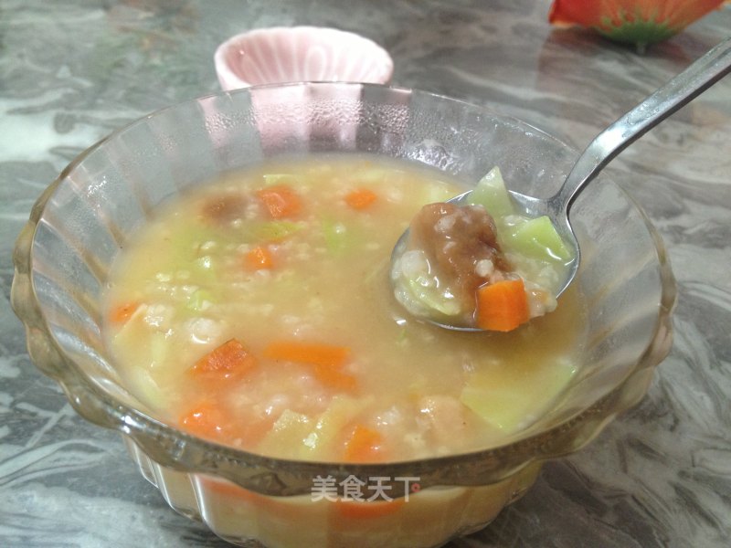 蔬菜月饼粥的做法