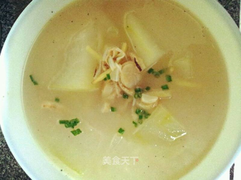 野生干贝冬瓜汤的做法