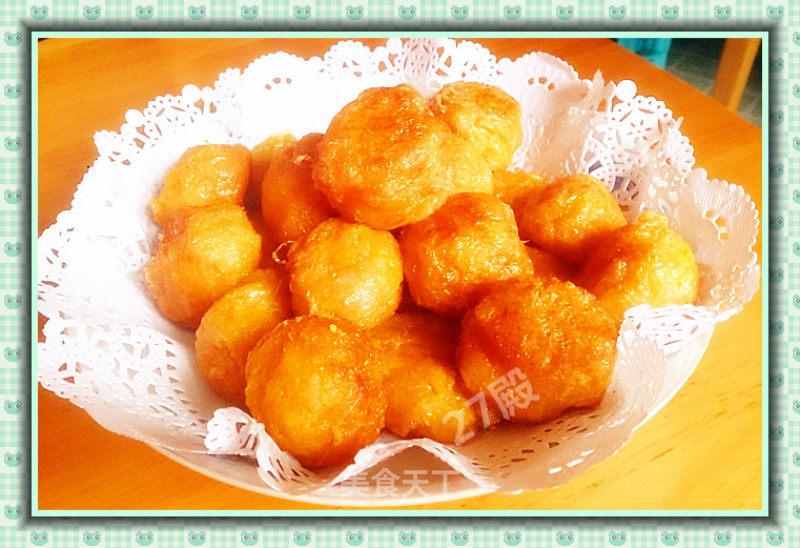 27的烹饪日记——剩菜剩饭的华丽转身之“黄金芝士米球”的做法