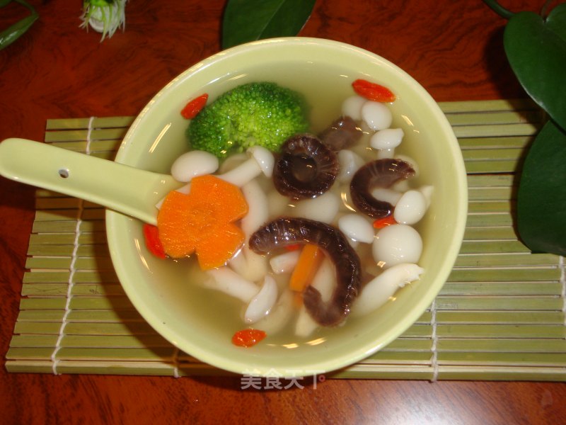 小蘑菇海参汤——营养从早餐开始的做法