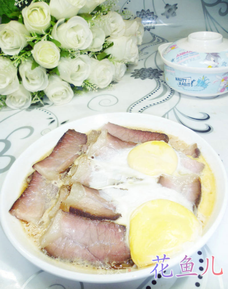 鸡蛋蒸酱肉的做法