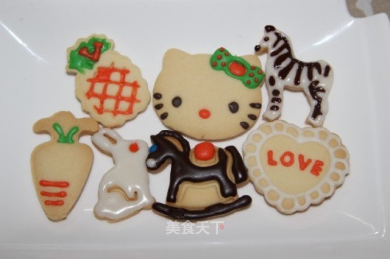 万圣节彩绘饼干——亲爱的大人们，trick or treat？！的做法