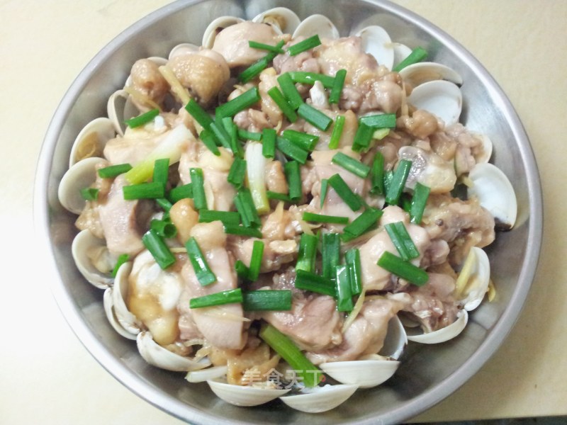 白贝蒸鸡腿的做法
