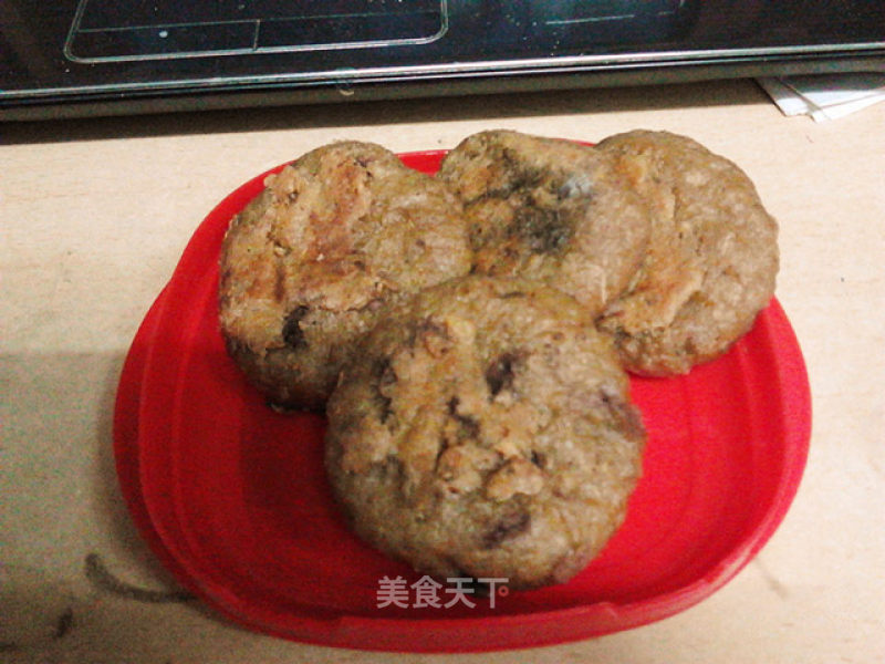 【减肥小点心】无油无糖香喷喷小红豆饼