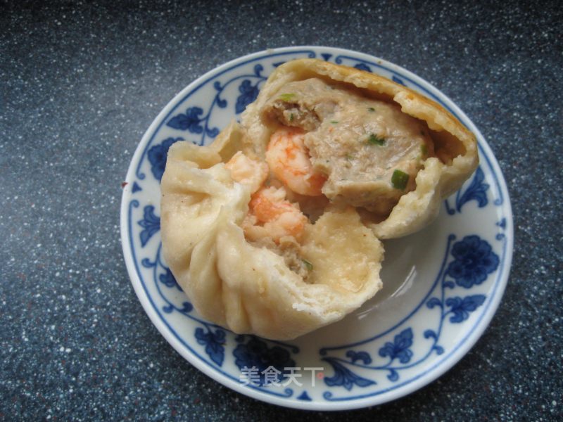 生煎鲜虾肉包的做法