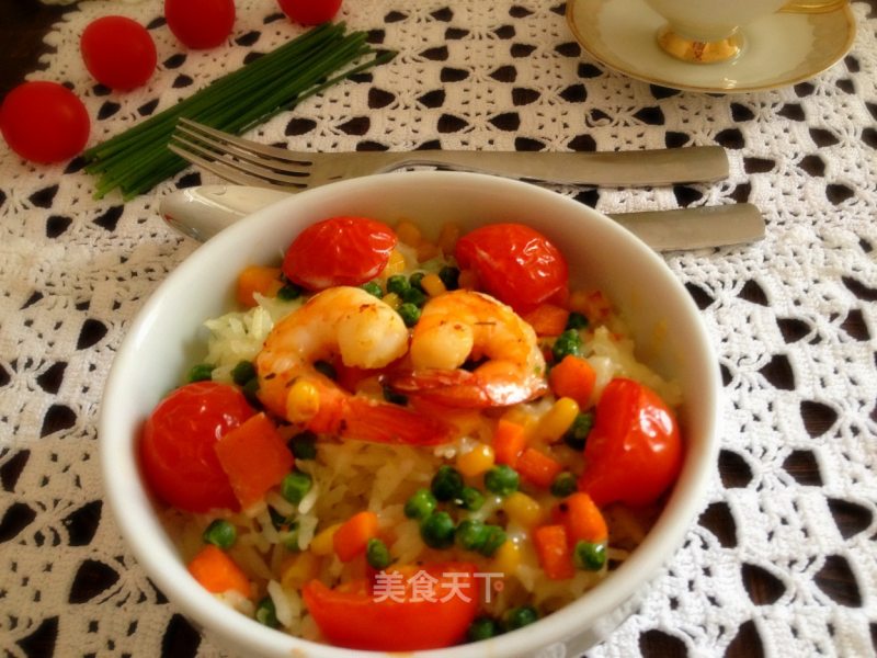 鲜虾时蔬芝士焗饭