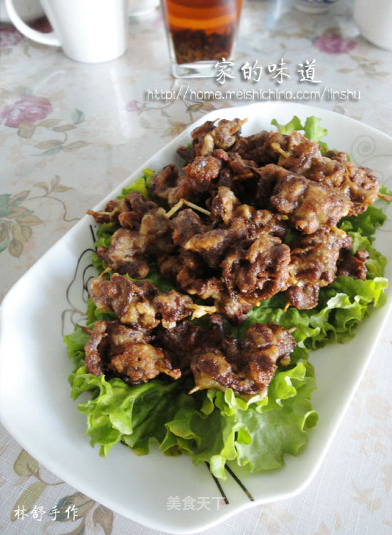 炸羊肉串的做法