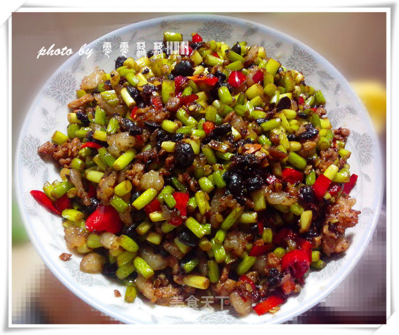 豆豉香味浓——蒜薹肉末的做法