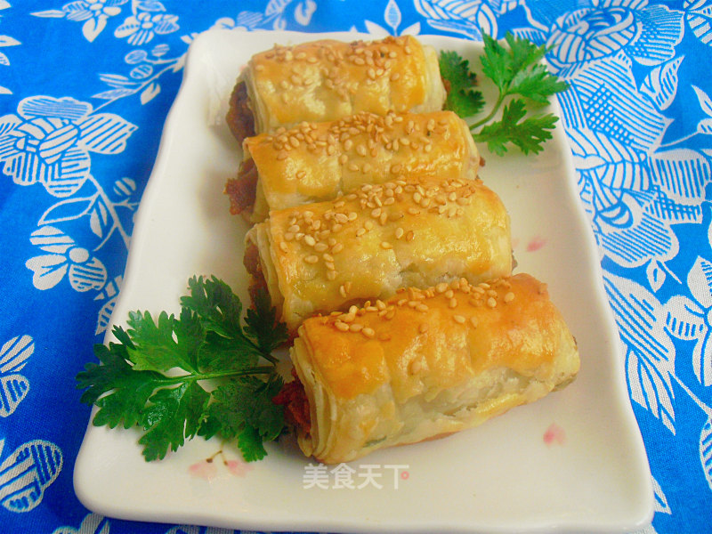 烤孜然羊肉卷的做法