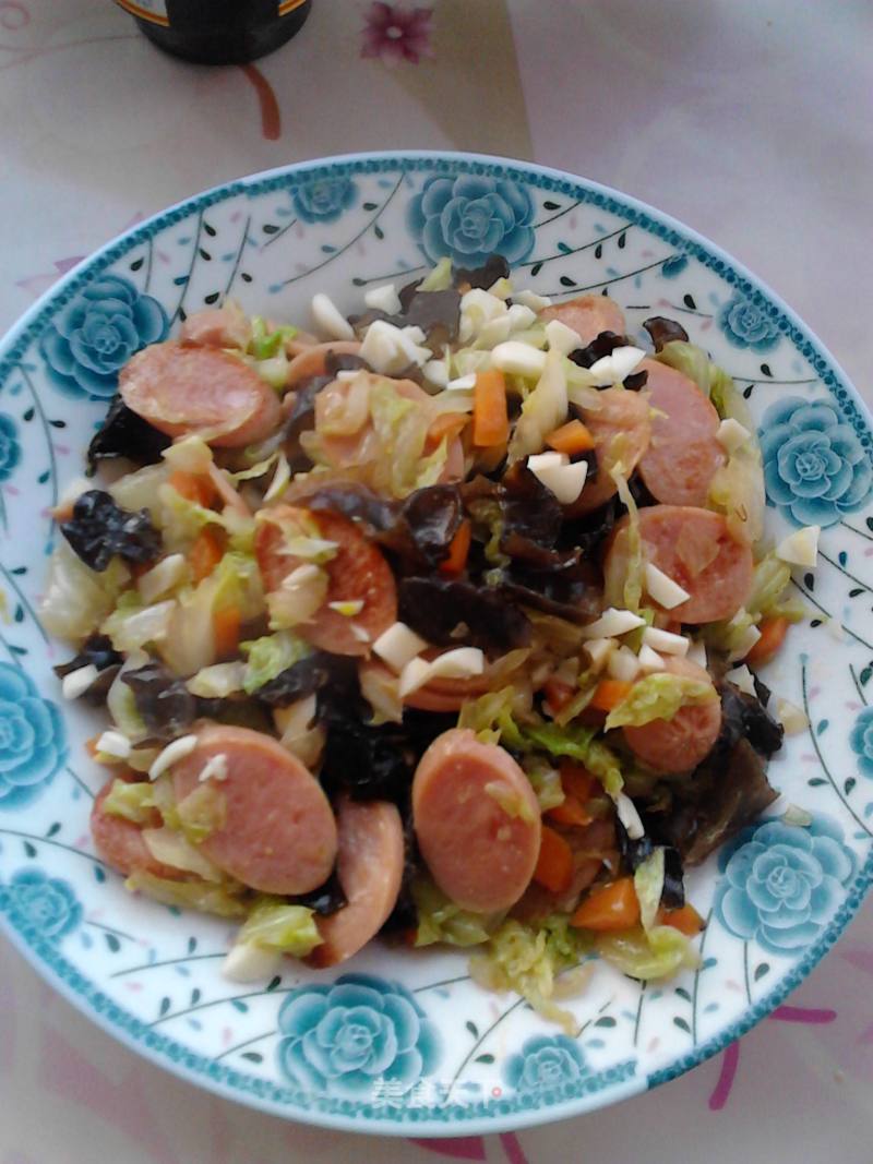 独家美味黑白菜的做法