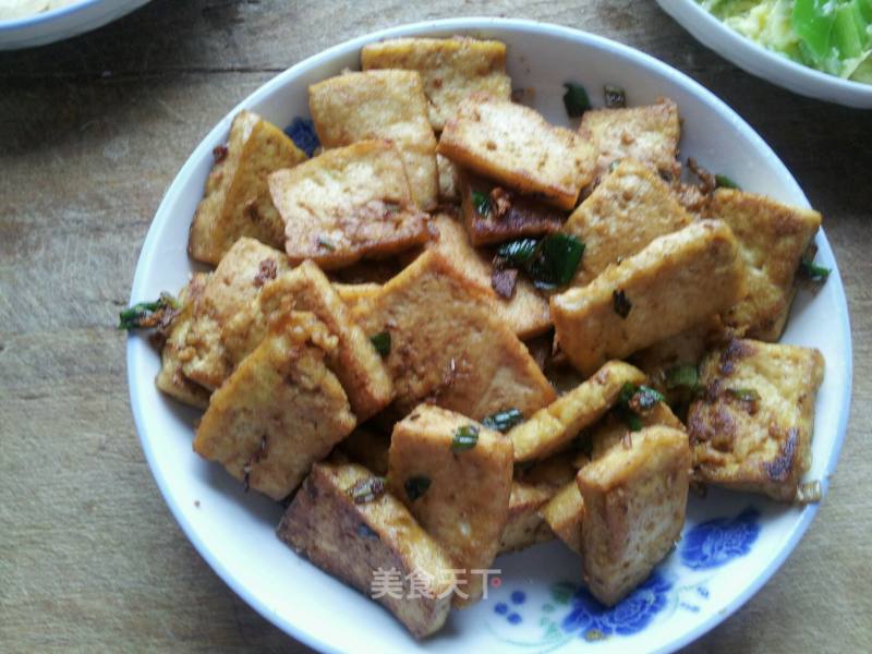 小葱炒豆腐的做法