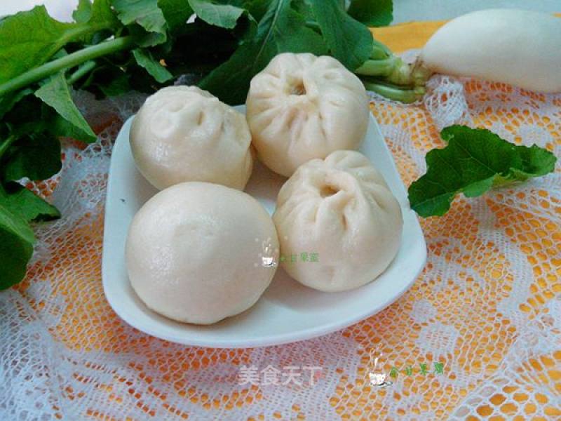 肉味萝卜丝包子的做法