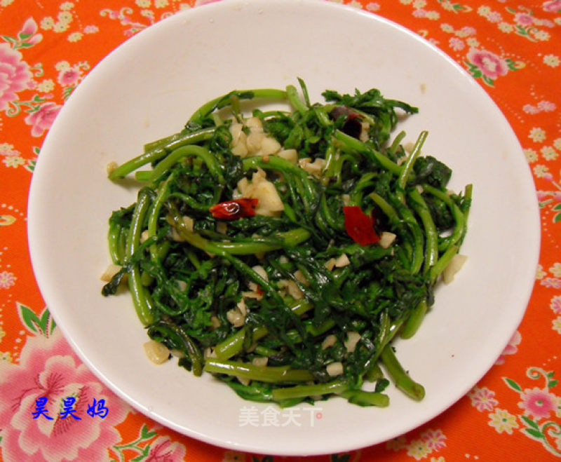 蒜蓉茼蒿的做法