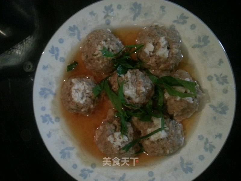 醪糟荸荠丸子的做法