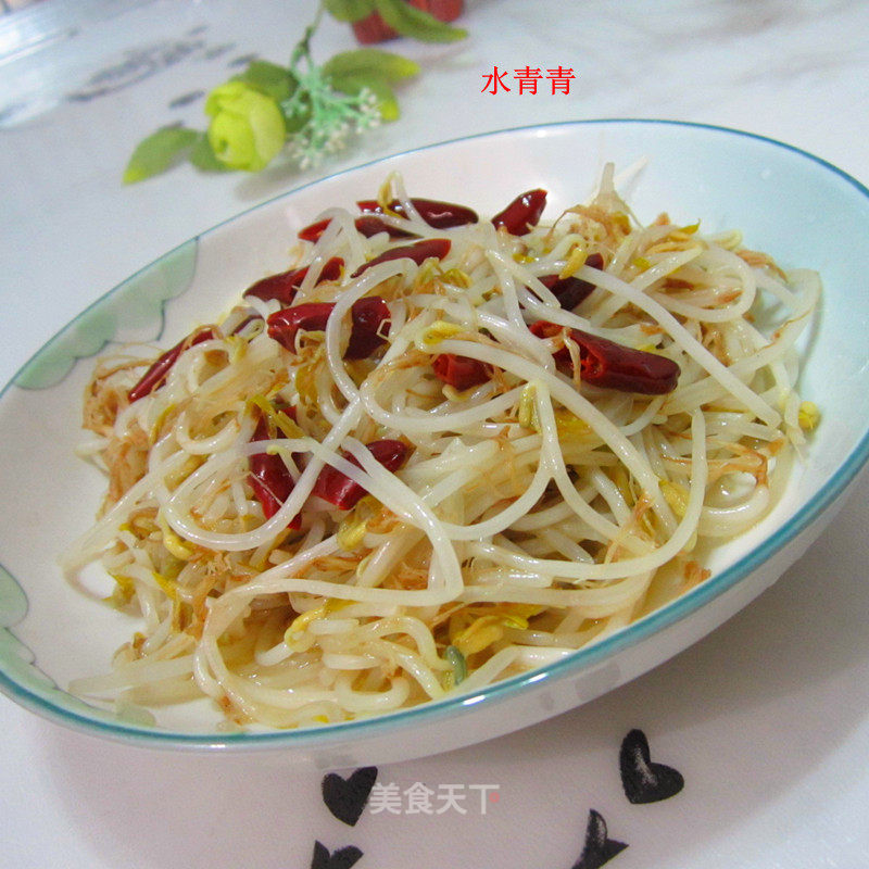 咸辣绿豆芽的做法