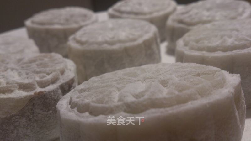 玫瑰豆沙馅冰皮月饼的做法