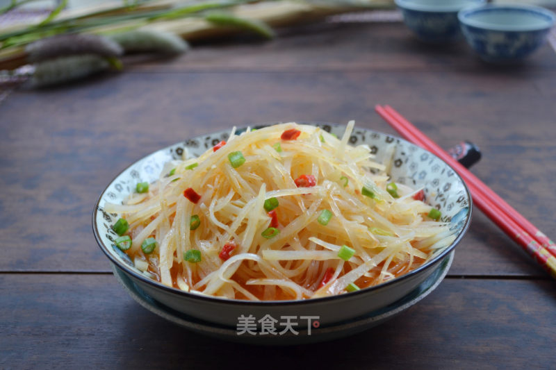 酸辣豉油土豆丝的做法