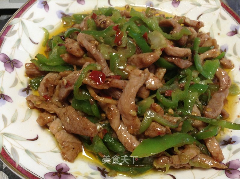 青椒肉丝的做法