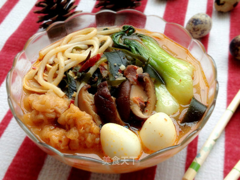 DIY-麻辣鸡汤米线的做法