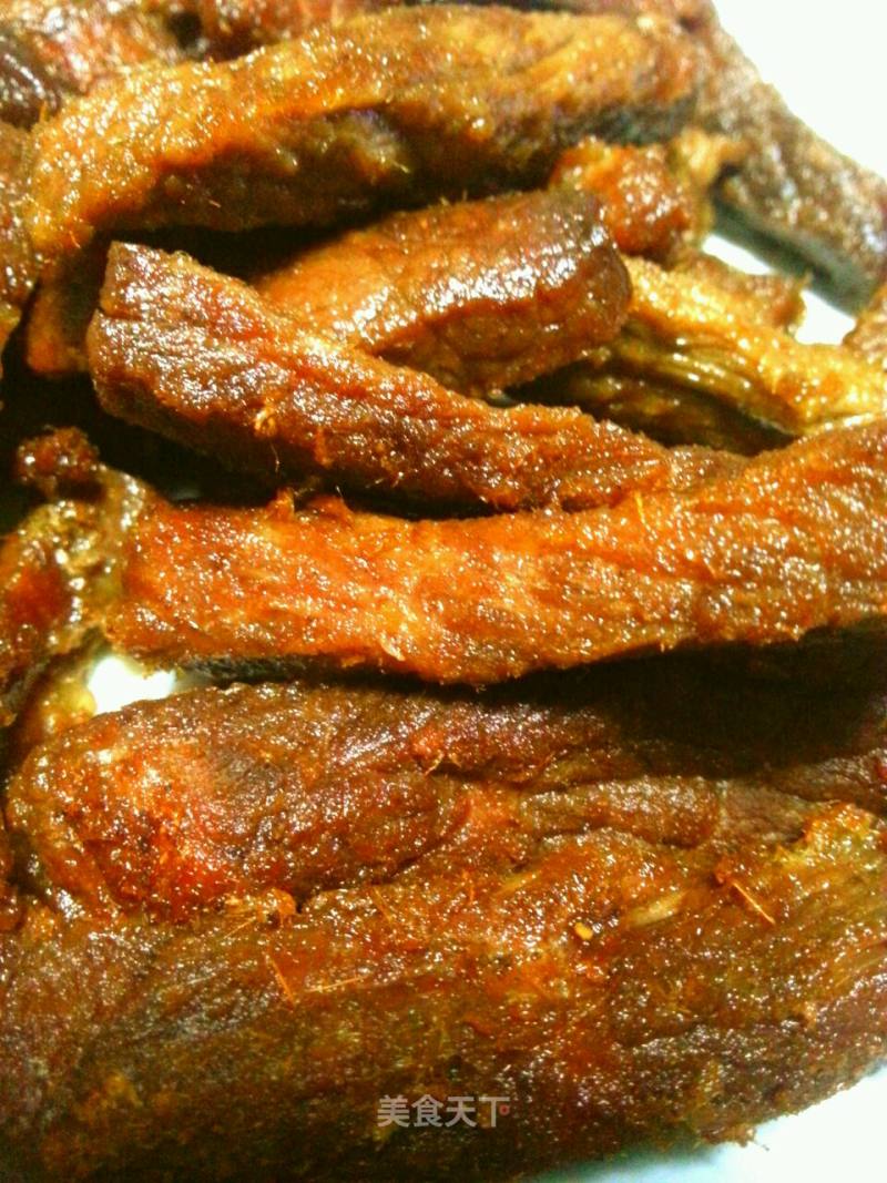 孜然味牛肉干的做法