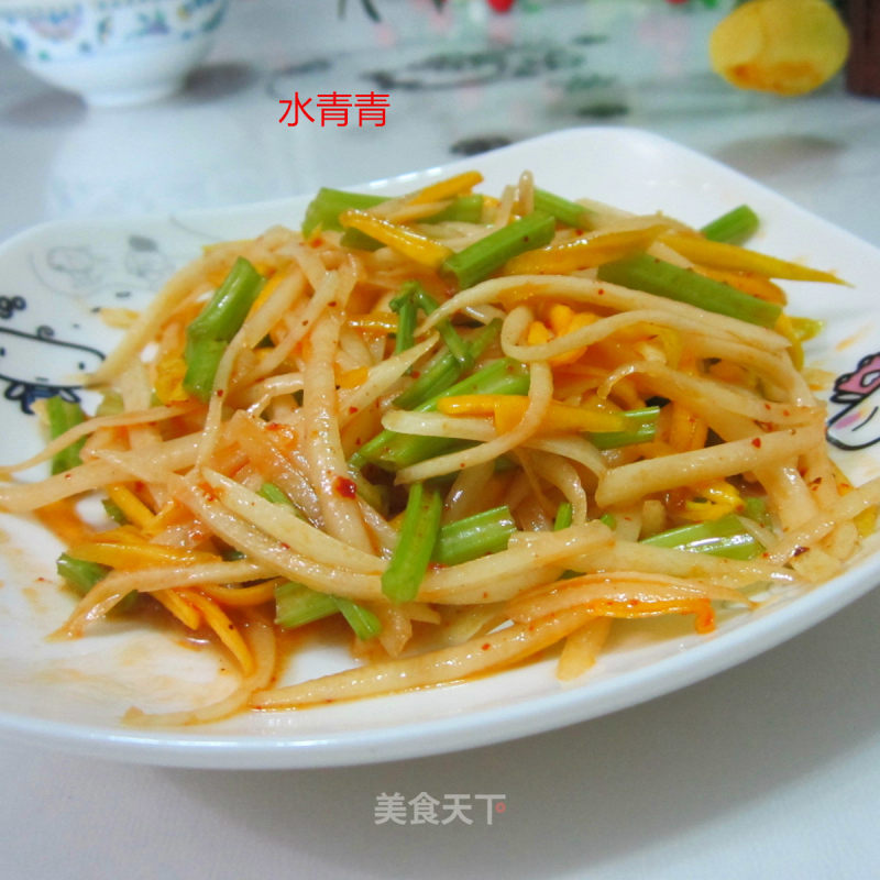 拌土豆南瓜丝的做法