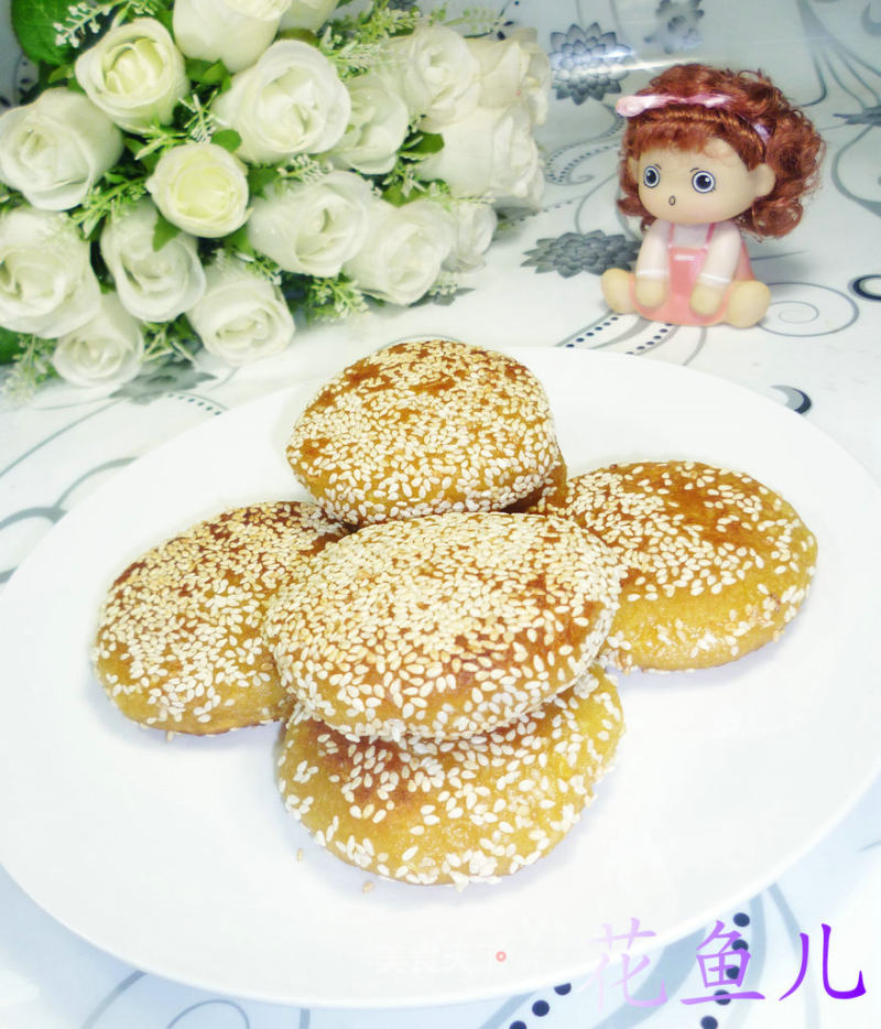 芝麻柿子饼的做法