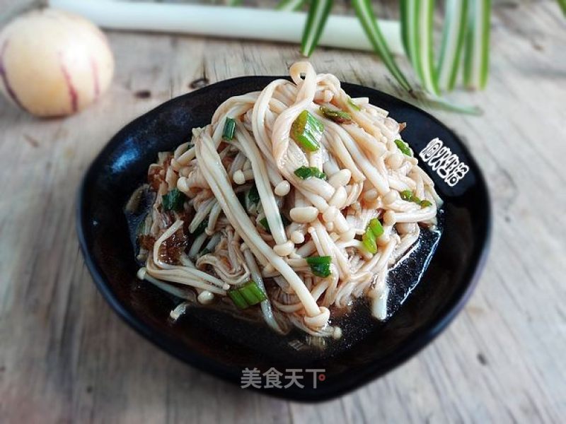 葱油金针菇的做法
