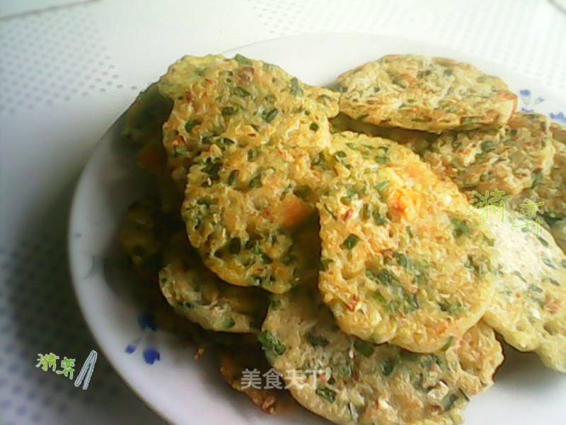 韭菜燕麦饼的做法