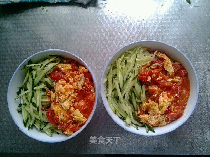 清新鸡蛋西红柿手工凉面的做法