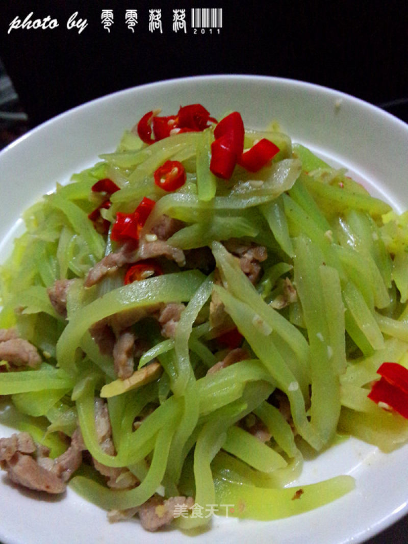 家常青笋肉丝的做法