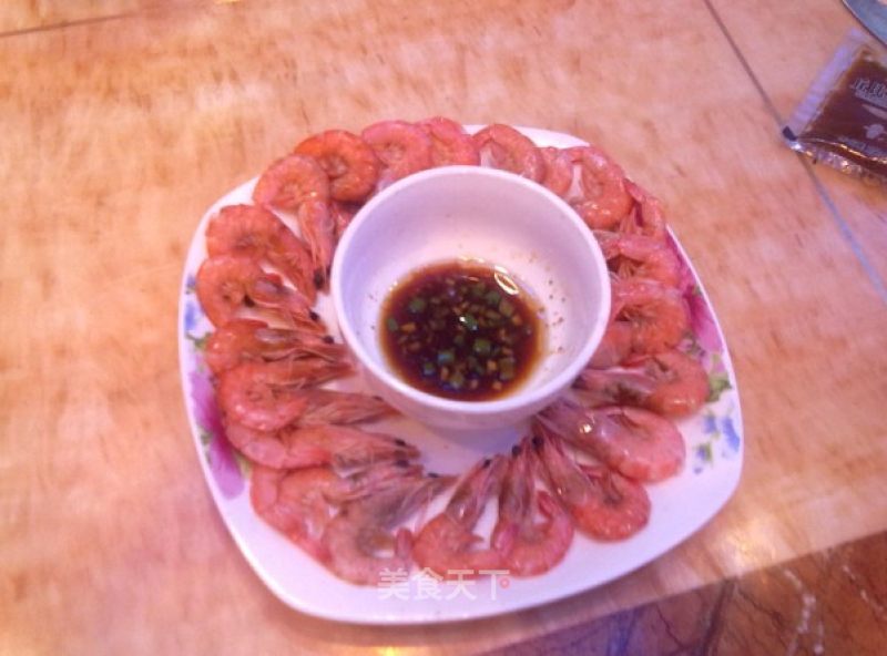 姜香白灼虾的做法