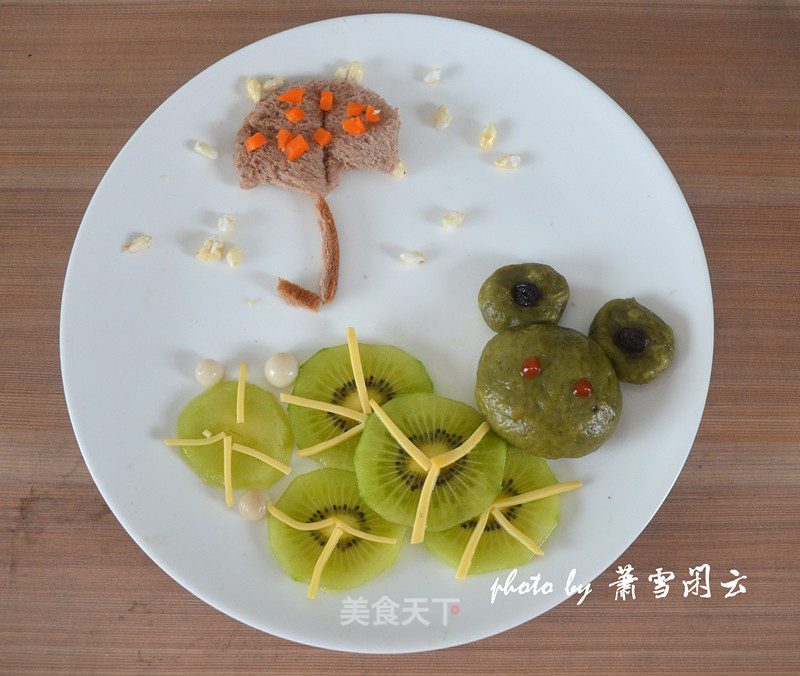 童话早餐——小青蛙躲雨的做法