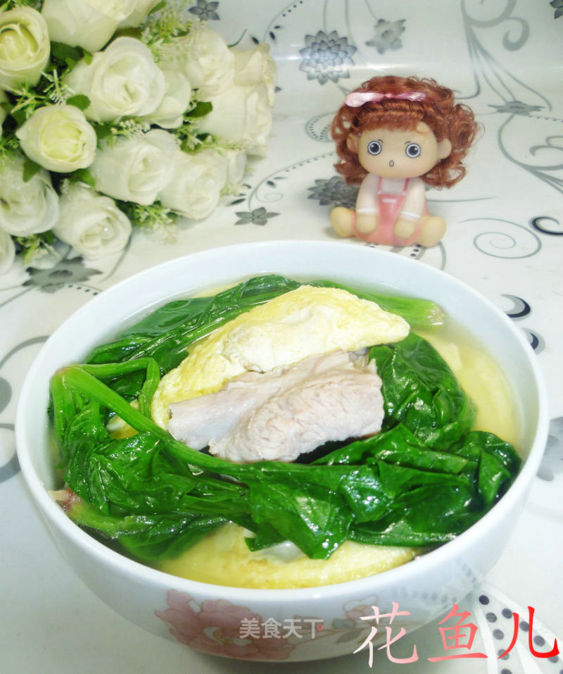 菠菜蛋饺排骨汤的做法