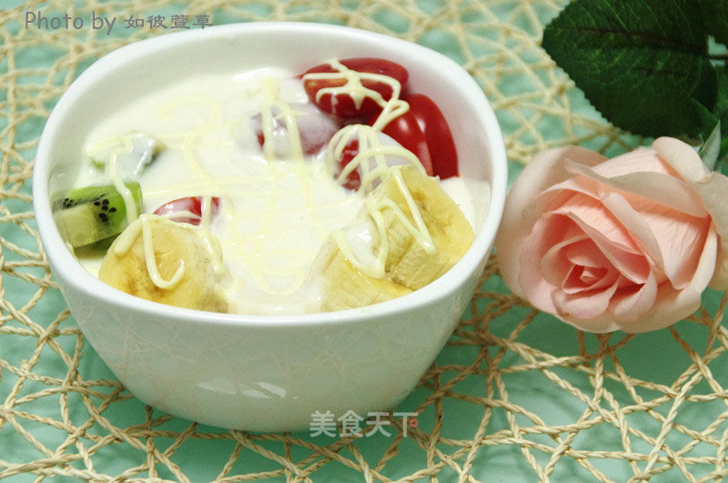 水果沙拉酸奶的做法