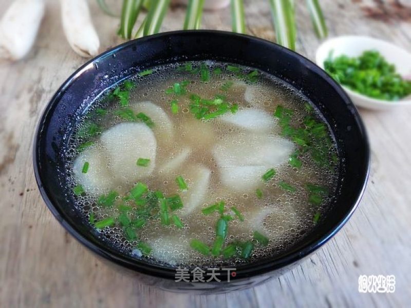 野生熟菌粉煮萝卜的做法