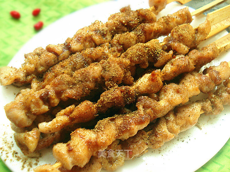 煎鸡肉串的做法