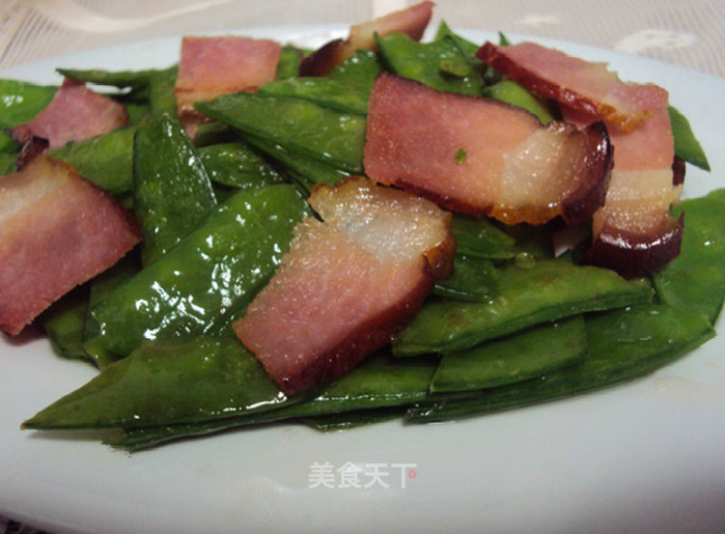 荷兰豆炒腊肉——繁忙上班族的快手菜