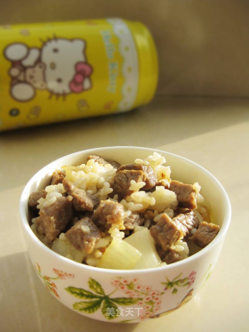 洋葱牛肉炒饭的做法