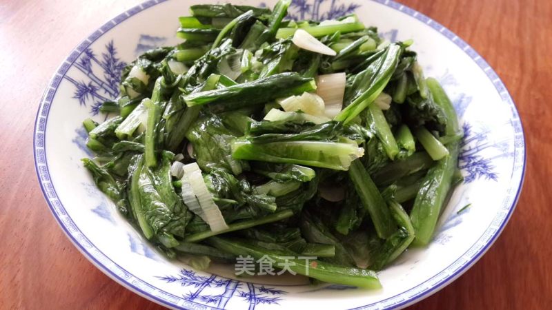 素炒油麦菜的做法