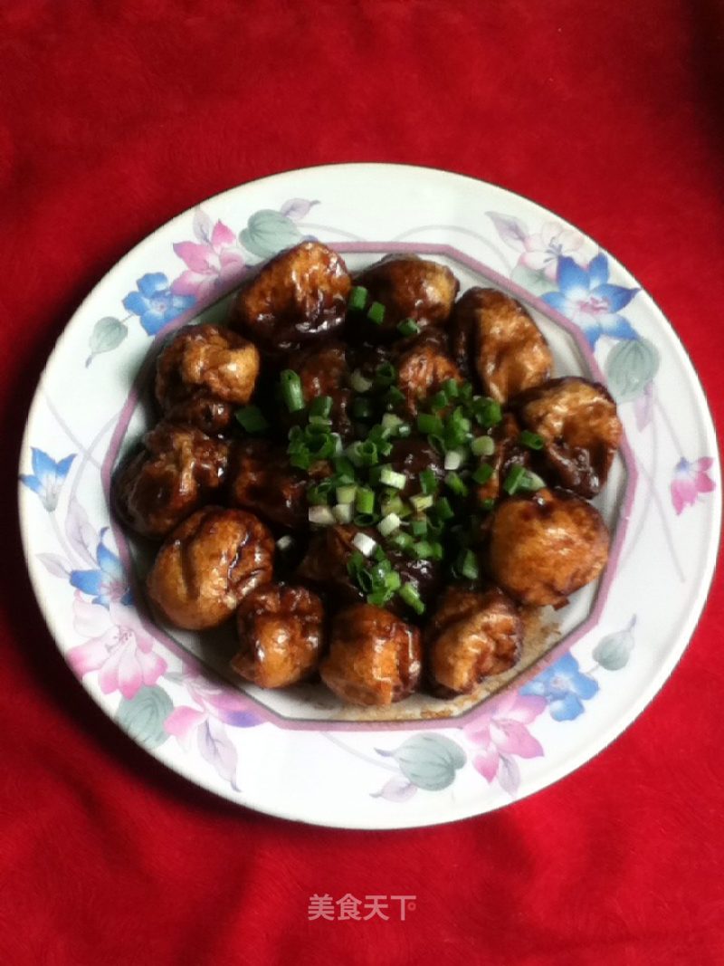 肉酿油面筋球的做法