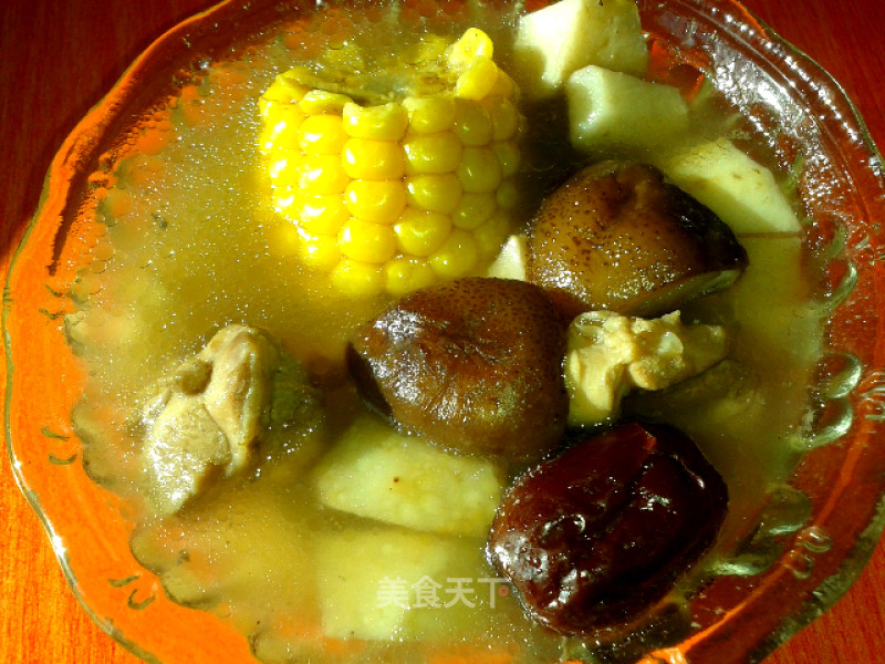 玉米芋头鸡汤——电饭煲版的做法